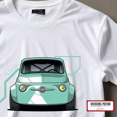 Shirt auto fiat 500 tuning - t-shirt,